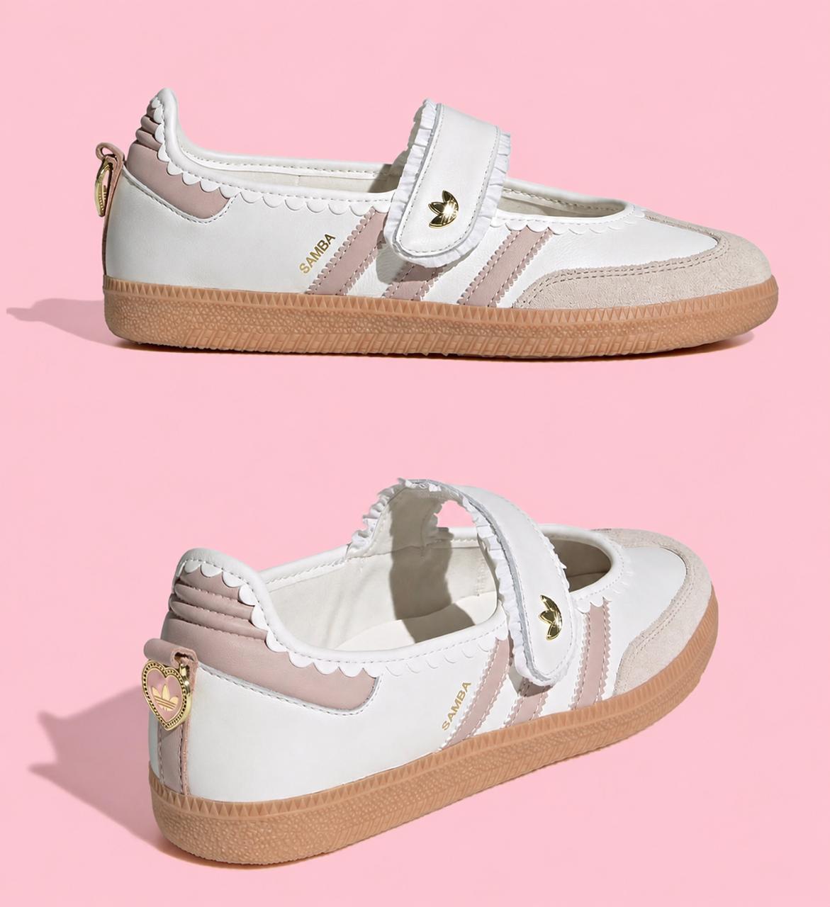 Adidas Samba Jane - Cloud White and Wonder Taupe